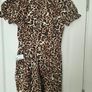 New Puff sleeve Playsuit In Leopard Print Image 2
