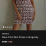 Reiss Wave Print Mini Dress Image 2