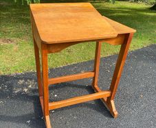 Solid wood drawing desk