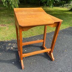 Solid wood drawing desk