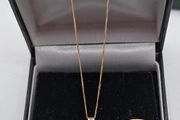 9ct Yellow Gold Miraculous Medal Pendant necklace
