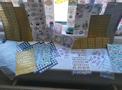 500+ stickers for card making/scrapbooking