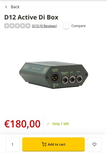 La Audio D12 Active Di Box