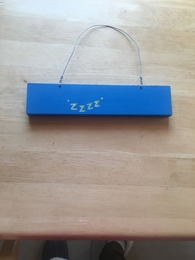 Sign (9 inches wide).