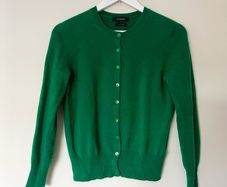 Marks and Spencer emerald green pure cashmere cardigan size 8
