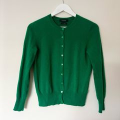 Marks and Spencer emerald green pure cashmere cardigan size 8