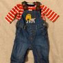 Next Baby Demin Dungaree,s & Top Image 3