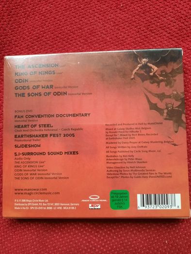 MANOWAR: Sons of Odin (Immortal Edition) CD SEALED