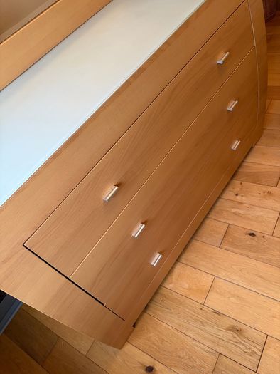 Bedroom Furniture Set, Chest of Drawers, Mirror & Bedside Locker