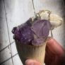 Ancient Antique Whale Tooth and Amethyst on Sterling Silver Chain Image 4