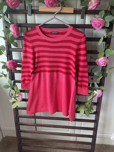 jumper hollister inspired 100% cotton striped jumper size 14/16