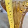 Rare Find Antique Old Cut Glass Amber Glass Vase. Image 2