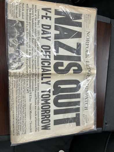 Vintage WW11 newspaper