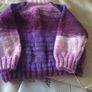 Hand knitted girl's cardigan Image 2