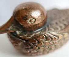 Vintage  Duck Mid-century  Small Pill Jewelry Holder