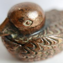Vintage  Duck Mid-century  Small Pill Jewelry Holder