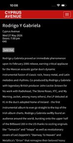 Rodrigo Y Gabriela - Cyprus Avenue - 27th May