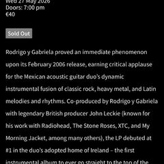 Rodrigo Y Gabriela - Cyprus Avenue - 27th May