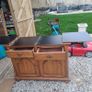 Solid Oak Extending side table Image 3