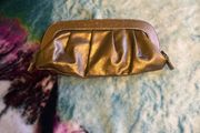 Gold small clutch bag