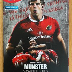 2016 Munster v Cardiff Blues - Guinness PRO12 Programme