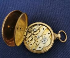 Gold pocket watch