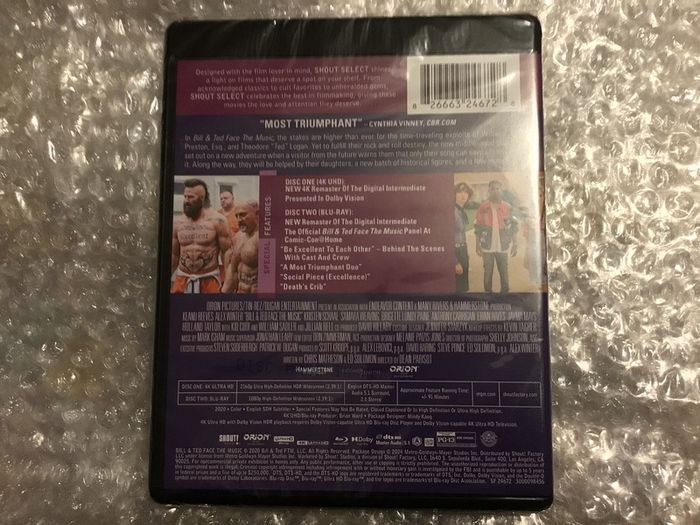 Bill & Ted Face The Music 4K American Import Sealed