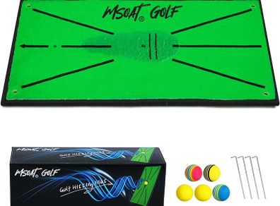 Update Golf Practice Hitting Swing Mat, Portable Strike Training Mat for Swing Traces Detection, Clearly Shows Impact Traces, 12 x 24in Accustrike Golf Swing Training Aids