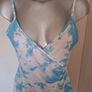 I saw it first tie dye white/blue playsuit size UK12 EU40 Postage included Image 4