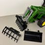 Vintage Bruder John Deere 7930 Tractor (2006) with Front Loader and Tipping Trailer (1998) Image 7