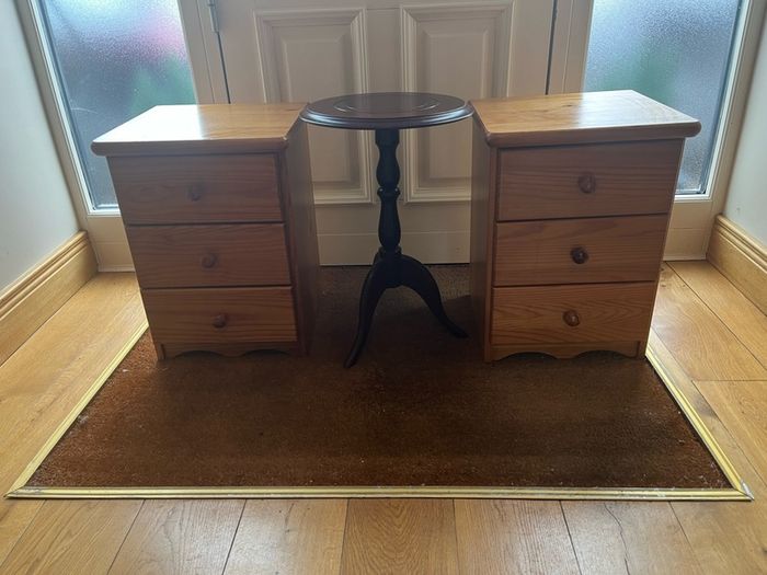 Bedside Lockers and small table