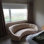 cream leather sofa Image 3