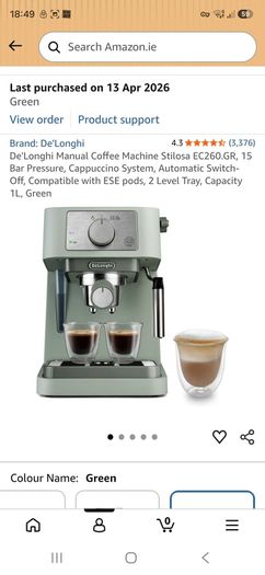Full espresso making set up