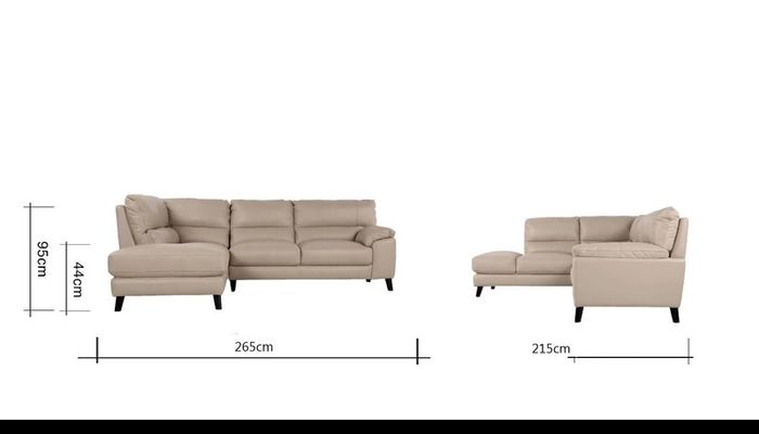Leather corner sofa