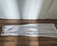White Voile Eyelet Curtains (54" x 82") / Net Panels