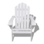Garden Chair Wood White Image 3