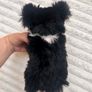 Keel Toys Jessie Border Collie Black White Dog Soft Plush approx. 25 cm. Blue Collar Used Please see photos Image 5