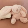 Jellycat Bashful Pink Bunny Musical Pull Image 3