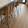 HK Living rattan bar stools x3 Image 5