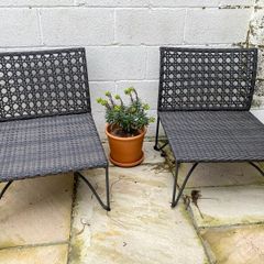 Outdoor garden rattan chairs | IKEA Jutholmen