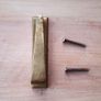 Antique brass front door knocker Image 2