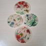 Vintage GUCCI coasters flora and fauna acrylic set of 4 Genuine Rare Image 8