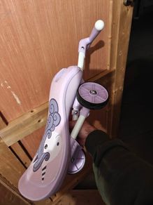 Foldee Lilac Unicorn Ride On, foldable trike, tricycle
