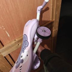 Foldee Lilac Unicorn Ride On, foldable trike, tricycle