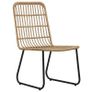 3 Piece Bistro Set Poly Rattan Oak Image 6