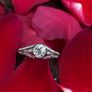 Antique Art Deco Diamond Solitaire Ring - 18ct white Gold & Platinum Image 3