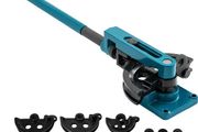 Pipe Bender 3/8 to 1 Inch Pipe Tubing Bender Tube Bender 10 to 25mm Bending Formers Pipe Bender Set 7 Round Dies Size for Copper Brass Aluminum