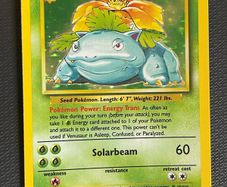 Venusaur Base Set Holo