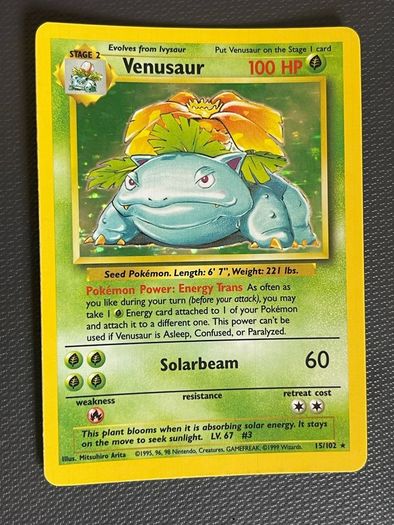 Venusaur Base Set Holo