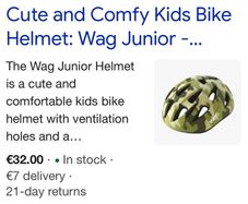 Wag junior bike helmet